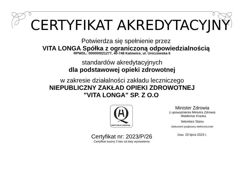 certyfikat